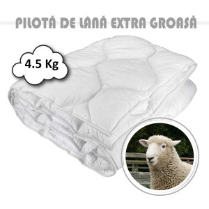 Pilotă Lână Damasc 4.5 Kg 200Cm X 215Cm Pucioasa